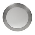 thumbnail image 1 of Miroir Rond en Cuivre Martelé Massif en Finition Nickel Satiné -, 1 of 1
