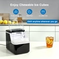 thumbnail image 4 of Mainstays Portable Countertop Pellet Ice Maker, 35 lbs per Day, Compact Ice Machine, No Plumbing Needed, Black, 4 of 12