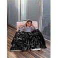 thumbnail image 4 of Science Formulas Chalkboard Math Physics Equation Blanket Flannel Throw Lightweight Super Soft Cozy Blankets for Couch Bed Sofa Chair, Gift for Birthday Thanksgiving Christmas 60"x50" for Teen, 4 of 6