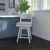 thumbnail image 2 of Hillsdale Furniture Clarion 25"SH Counter Height Swivel Stool Fog Gray/Sea White, 2 of 14