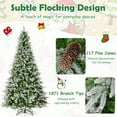 thumbnail image 4 of Costway 9 FT Artificial Christmas Tree Hinged Xmas Tree with 1871 Branch Tips 690 Lights, 4 of 10