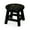 Espresso, variant on Carved Design, Durable Rubberwood - Ideal as Child's Step Stool, Ottoman or Mini Side Table