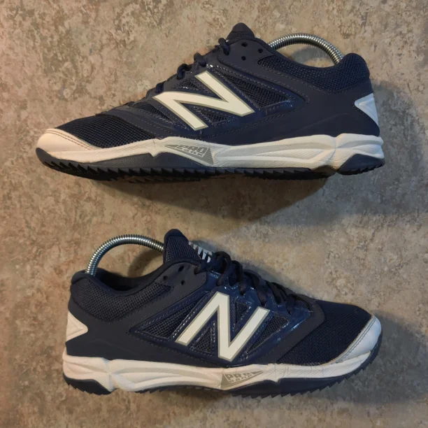 New Balance 4040 Shoes Mens 7.5 D Navy White Running Sneakers T4040NB3