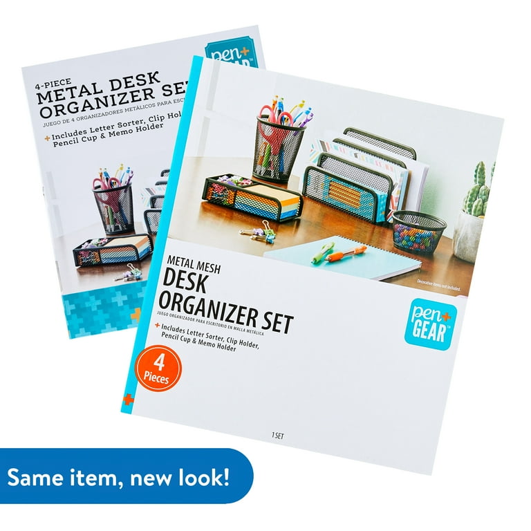 12-in-1 Blue Desk Organizers and Accessories Set Blue Office Stationery Includes Blue Stapler Pen Holder Tape Holder Staples Scissors Ruler Staple Remover for Home School