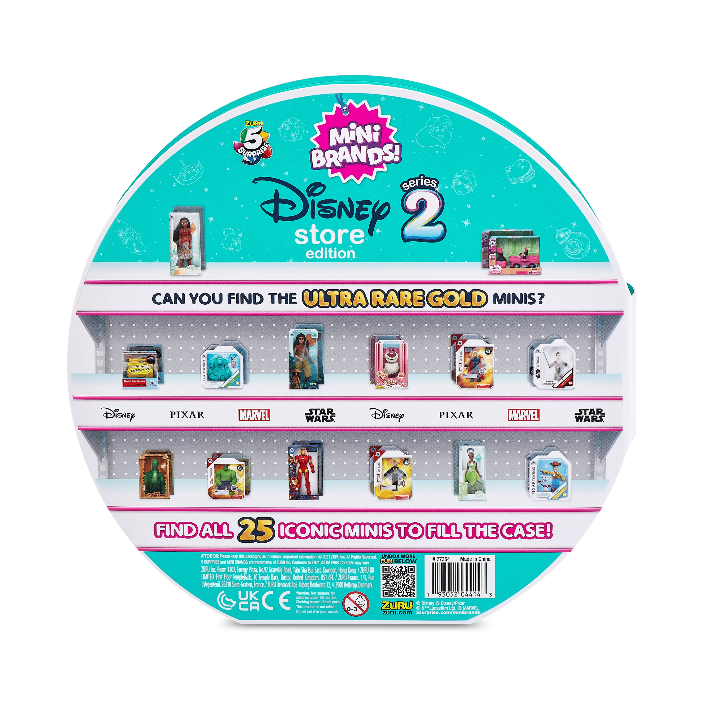 5 Surprise Mini Brands Disney Store Series 2 Collector's Case by ZURU  Novelty & Gag Toy