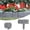 Grey - 25cm, variant on Plastic Garden Edging Stone Look Border Decorative Flower Bed Fence for Landscaping 10 Pieces of Interlocking Lawn Stakes for DIY Landscape Lawn&Flower Bed