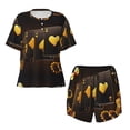 thumbnail image 4 of Lsque Casino Playing Cards Women's Short-Sleeved Pajama Set - 2 Piece Soft and Lightweight Sleepwear Set-Small, 4 of 9