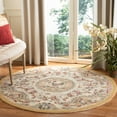thumbnail image 2 of SAFAVIEH Chelsea Elinor Animal Wool Area Rug, Taupe, 4' x 4' Round, 2 of 6