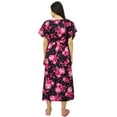thumbnail image 2 of Bimba Kaftan Front Buttons Maternity Night Wear Printed Hospital Delivery Gown, 2 of 7
