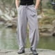 thumbnail image 5 of Pantalones largos para hombre, lisos, informales, con múltiples bolsillos y botones, para exteriores, rectos, para fitness, cargo, poliéster, 5 of 6
