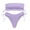 Purple, variant on Efsteb High Waisted Bikini Sets for Women Strapless Bathing Suit Bikini Solid Color Summer Beach High Waist Two Piece Swimsuits Swimsuit (Red,S)