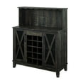 thumbnail image 2 of Gramercy Way Jill Zarin Bar Coffee Station Microwave Cabinet in Charcoal, 2 of 6