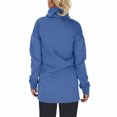 thumbnail image 4 of cfhntfmh Winter Sweater for Women Warm High Neck Long Sleeve Fleece Basic Tops Soft Side Slit Drawstring Waist Pullover Shirts, 4 of 6
