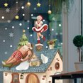 thumbnail image 5 of RV Pegatinas de decoración navideña Pegatinas de copos de nieve de Navidad y Año Nuevo Rojo Verde, 5 of 5