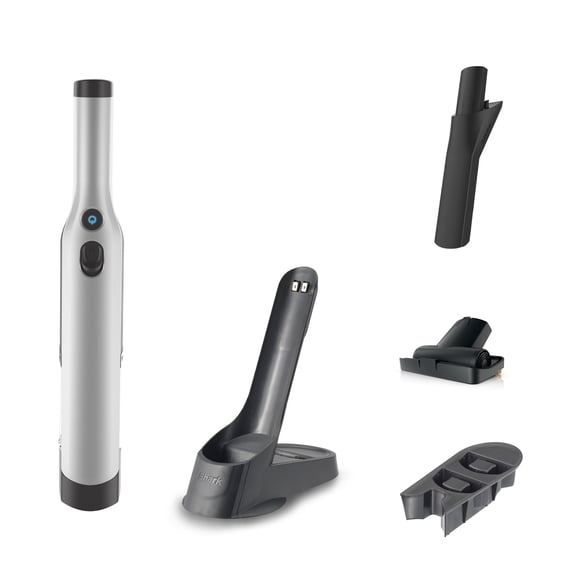 Shark WANDVAC Handheld Vacuum, Pet Friendly, Car & Home, FurFins Pet Tool, Charging Dock, WV201WH, White