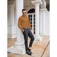 thumbnail image 2 of COOFANDY Men's Casual Slim Fit Turtleneck T Shirts Lightweight Basic Cotton Pullovers, 2 of 6