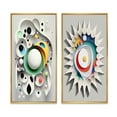 thumbnail image 2 of Designart "Seance Occult Mystical Visions I" Modern Geometric Framed Wall Art Set Of 2 - Modern White Gallery Wall Frame Set For Home Decor, 2 of 6
