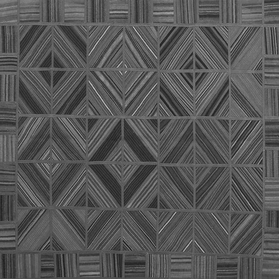 Ahgly Company Indoor Square Southwestern Gray Country Area Rugs, 6' Square