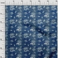 thumbnail image 3 of oneOone Polyester Spandex Blue Fabric Floral & Quilting Supplies Print Sewing Fabric By The Yard 56 Inch Wide, 3 of 6