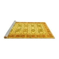 thumbnail image 2 of Ahgly Company Machine Washable Indoor Rectangle Oriental Yellow Traditional Area Rugs, 6' x 9', 2 of 4