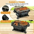 thumbnail image 5 of Topcobe 100% Cast Iron Hibachi Grill with Grill Grate Lifter, Outdoor Patio Furniture, 5 of 7
