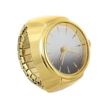 MLINS Ring Quartz Watch 90s Watches for Men Digital Miss and Women Golden
