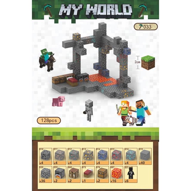 Minecraft Magnetic Box Teenager Assembled Game Building Block Toy-SinKeeU