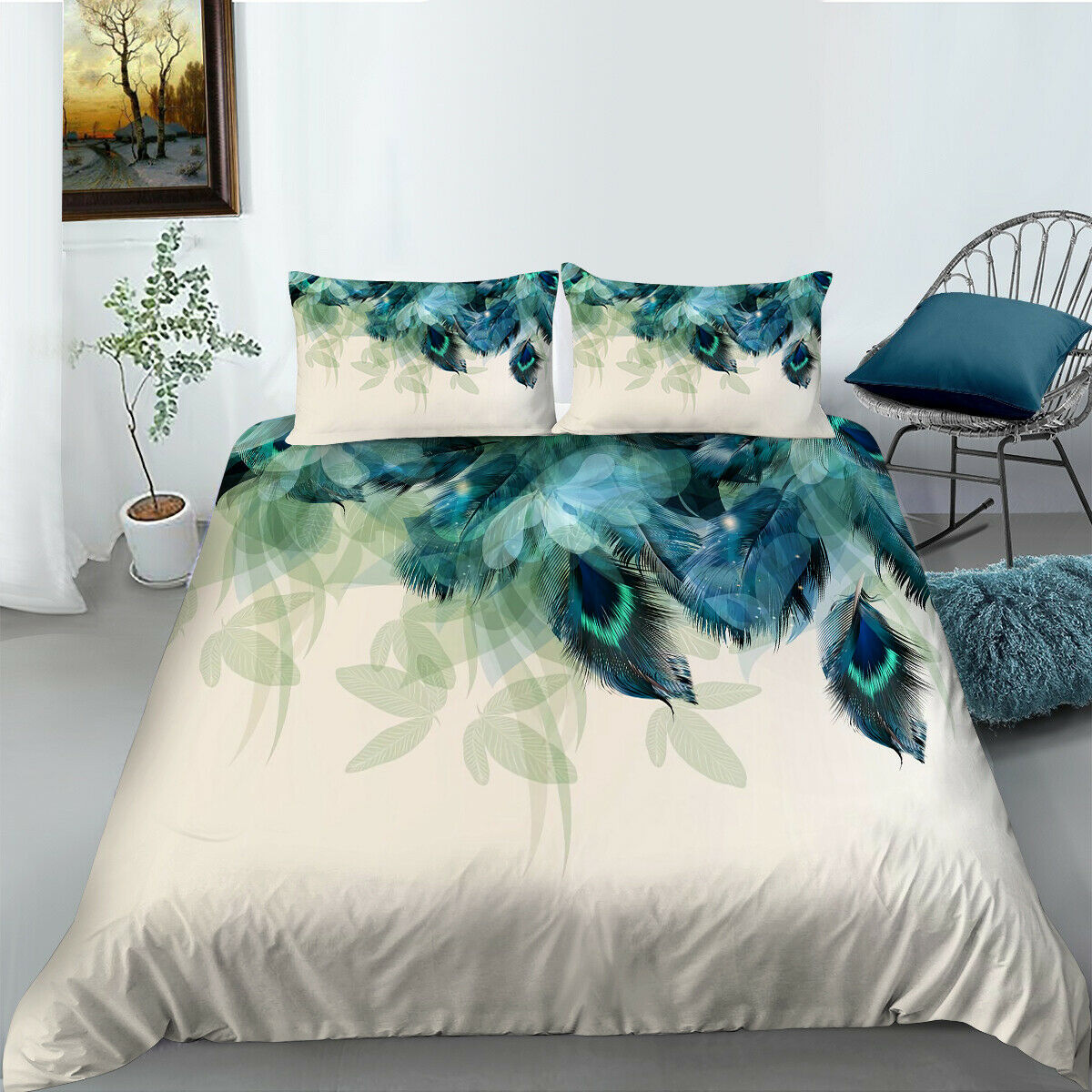 Peacock Bedspread Comforter