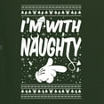thumbnail image 4 of I'm With Naughty.. I'm With Nice Christmas Sweater Christmas Matching Couple Unisex T-Shirt, 4 of 6