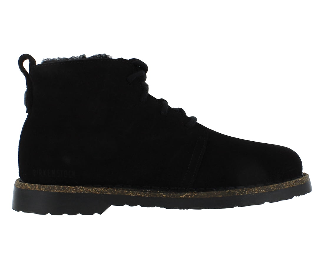 Birkenstock Uppsala Mid Shearling Unisex Shoes Size 6, Color: Black