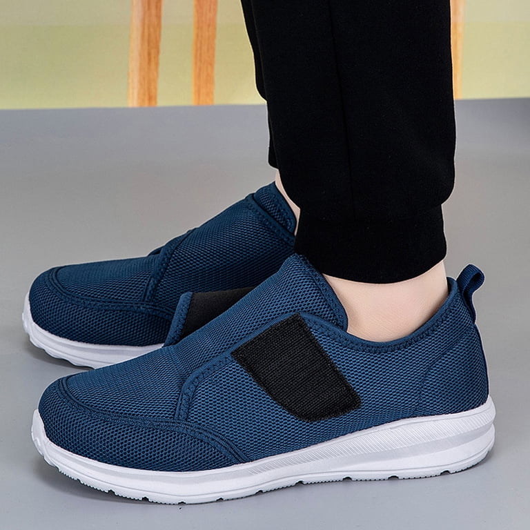 〽️Closed Toe Loafers Sneakers Men\'s Dark Blue Mesh Slip On Lightweight Soft Sole Amazon.com | YOSFDC Mens Casual Shoes Slip on Dress Formal  main image 2