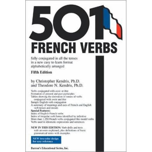 Pre-Owned 501 French Verbs (Barron's 501 French Verbs) (Paperback) 0764124293 9780764124297