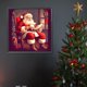 thumbnail image 2 of Pintura de diamante 5D DIY, taladro redondo completo, Kit de Santa, decoración del hogar, arte artesanal, 30x30cm, 2 of 9