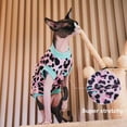 thumbnail image 3 of PUMYPOREITY Vêtements pour Chat Sphynx : Chandail Extensible, Chemise Douce Sans Poils, Pyjama Chandail, Col Roulé pour Cornish Rex, Devon Rex - Rose, G, 3 of 6