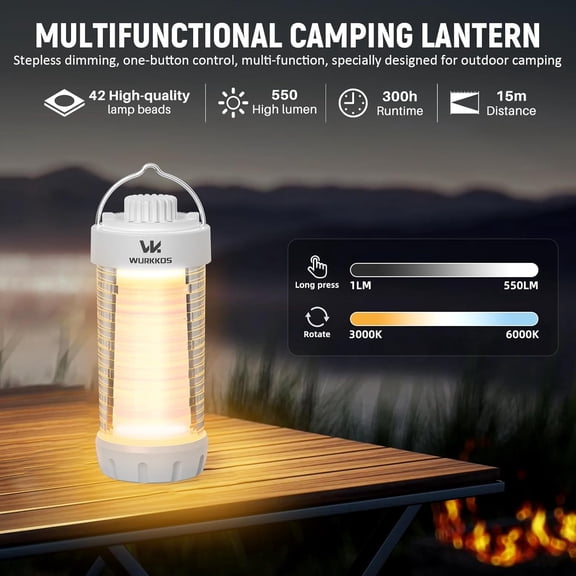 CL01 Camping Lantern &  TD02 LED Flashlight(Black)