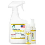 Cedarcide - Tickshield w/ Lemongrass Kit (Small) - Deep Woods Cedar Oil Tick & Mosquito Repellent Spray For People, Pets, & Indoors - Kills & Repels Fleas, Ticks, Ants, Mites and Mosquitoes