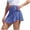 Blue, variant on Mgmyaa Women's Mini Skorts Outdoor High Waisted Tennis Skirt Solid Color Pocket Yoga Skirt