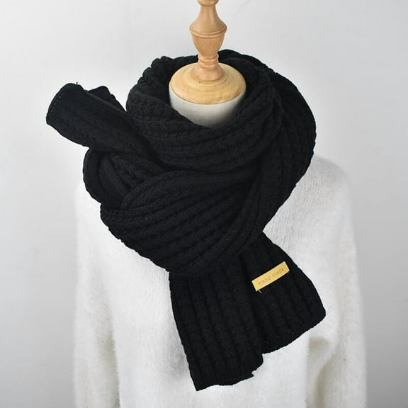 Women Men Winter Thick Cable Knit Wrap Chunky Warm Scarf