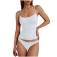 thumbnail image 1 of Camiseta sin mangas de yoga de color liso para mujer - Tirantes, ajuste ceñido - Nailon-spandex - Ropa deportiva/de gimnasio/casual, 1 of 5