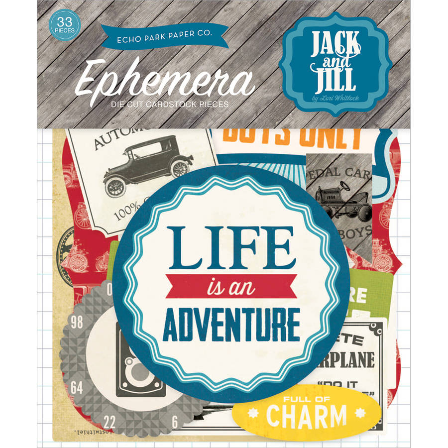 Jack and Jill Boy Ephemera Cardstock DieCuts