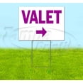 thumbnail image 1 of Valet Right (18" x 24") Yard Sign, Includes Metal Step Stake, 1 of 6