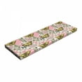 thumbnail image 1 of Retro Bench Pad, Vintage Retro Sketched Roses Tartan Pattern Heart and Posing Butterflies, HR Foam Cushion with Decorative Fabric Cover, 45" x 15" x 2", Multicolor, by Ambesonne, 1 of 3