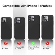 X-level iPhone 14 Pro Max Case Ultra-Thin Slim Fit [Guardian Series] Phone Cases Soft Flexible TPU Matte Finish Coating Light Protective Back Cover for iPhone 14 Pro Max - Black