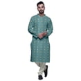 thumbnail image 4 of Atasi Printed Designer Kurta For Boys Casual Kurta Pajama Set Ethnic Summer Clothing, 4 of 5