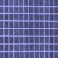 thumbnail image 1 of Ahgly Company Machine Washable Indoor Square Checkered Blue Modern Area Rugs, 5' Square, 1 of 4