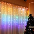 thumbnail image 4 of Luces LED para Cortina de Ventana, Luces de TelóN de Fondo para Fotos, Luces de Cadena Centelleantes con Control Remoto para la Pared del Dormitorio del Banquete de Boda, 4 of 5