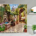 thumbnail image 6 of Beautiful Germany Town Landscape Shower Curtain Oil Paint Landscape Home r Wall Hanging Cloth Bathroom Curtain Bath Screens, 6 of 7