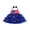 Blue, variant on Loicainy Baby Toddler Girl 4th of July Dress 6 12 18 24 Months 2T 3T 4T Striped Star Print Sleeveless Square Neck Tulle Dress and Bow Headband Set