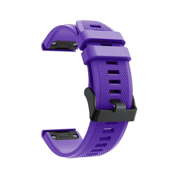 22MM Black Silicone Watch Strap Quick Release Stylish Durable Comfortable Universal For Watches