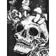 thumbnail image 4 of Camiseta Irregular con Estampado de Calavera en Talla Extra Rosegal  Mangas largas de talla grande, 4 of 5